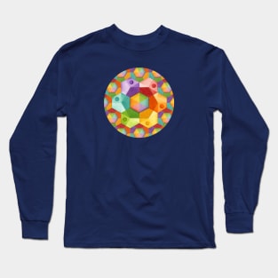 Rainbow Hexagons Long Sleeve T-Shirt